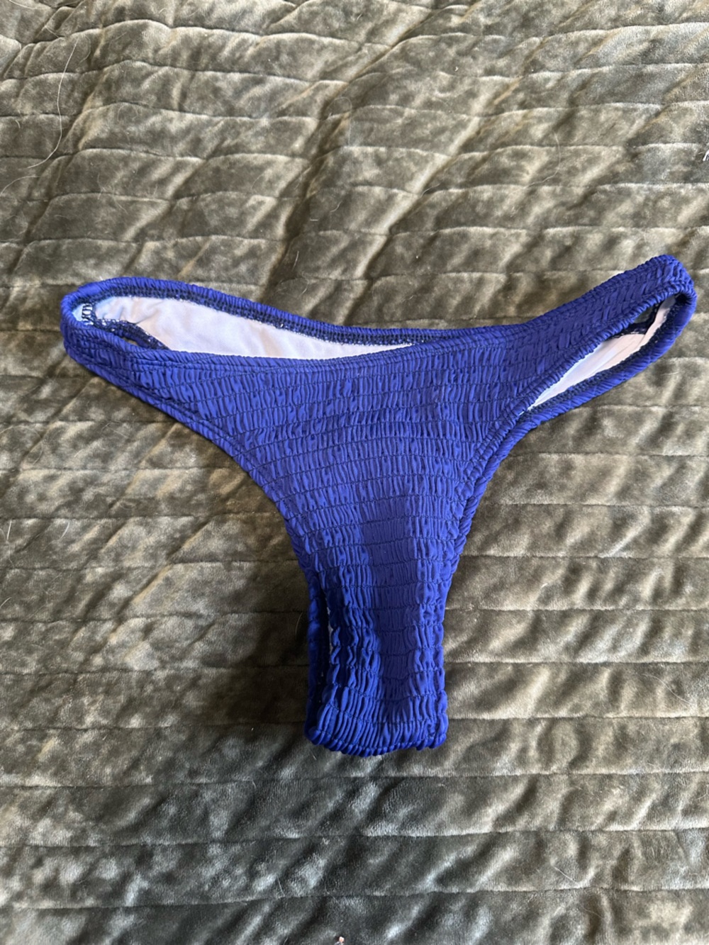 Smocked Royal Blue Bikini Bottom